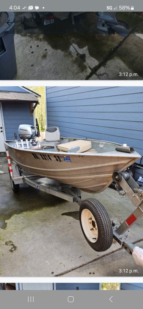 2021 honda 15 hp fishing boat