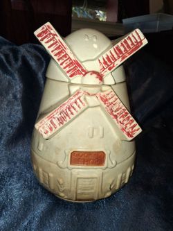 Vintage Windmill Cookie Jar