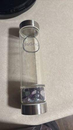 Crystal water bottle glass