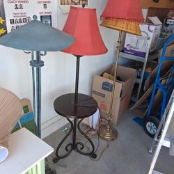 Three Floor Lamps 