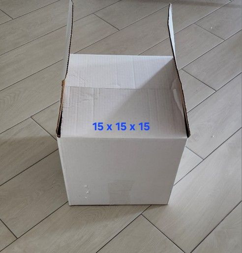 15x15x15 White Boxes