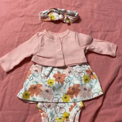 Preemie Girl Onesie Set