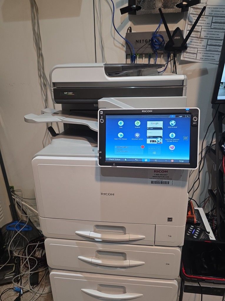 RICOH MP C407 PRINTER-FAX-COPIER-SCAN