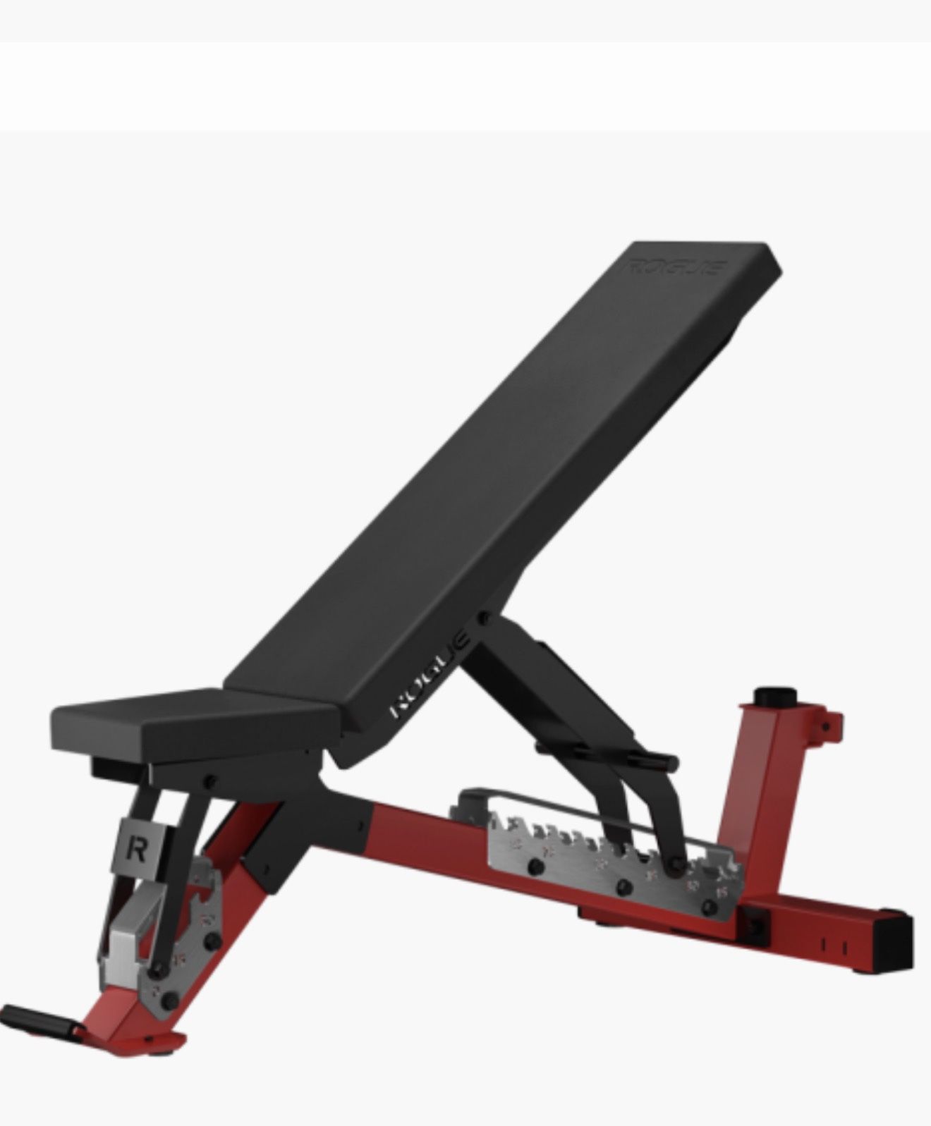 ROGUE ADJUSTABLE BENCH 3.1 - ROGUE RED - STAINLESS STEEL - PREMIUM FOAM PAD