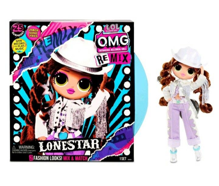 LOL Surprise! OMG Remix Lonestar Fashion Doll – 25 Surprises with Music NEW!