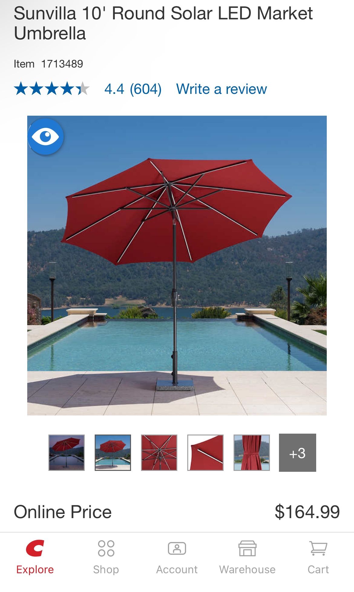 christopher knight patio umbrella CHRISTOPHER KNIGHT HOME Yorwick Outdoor 18.9 in W x 12.4 in. H Metal,  Ceramic Tile and Concrete Round Patio Umbrella Base in Mixed Color 177548