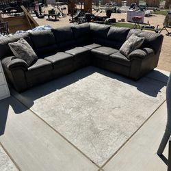Gray Sectional Couch Set