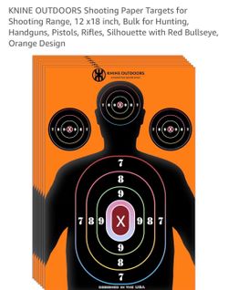 30pcs 12x18” shooting target paper, new
