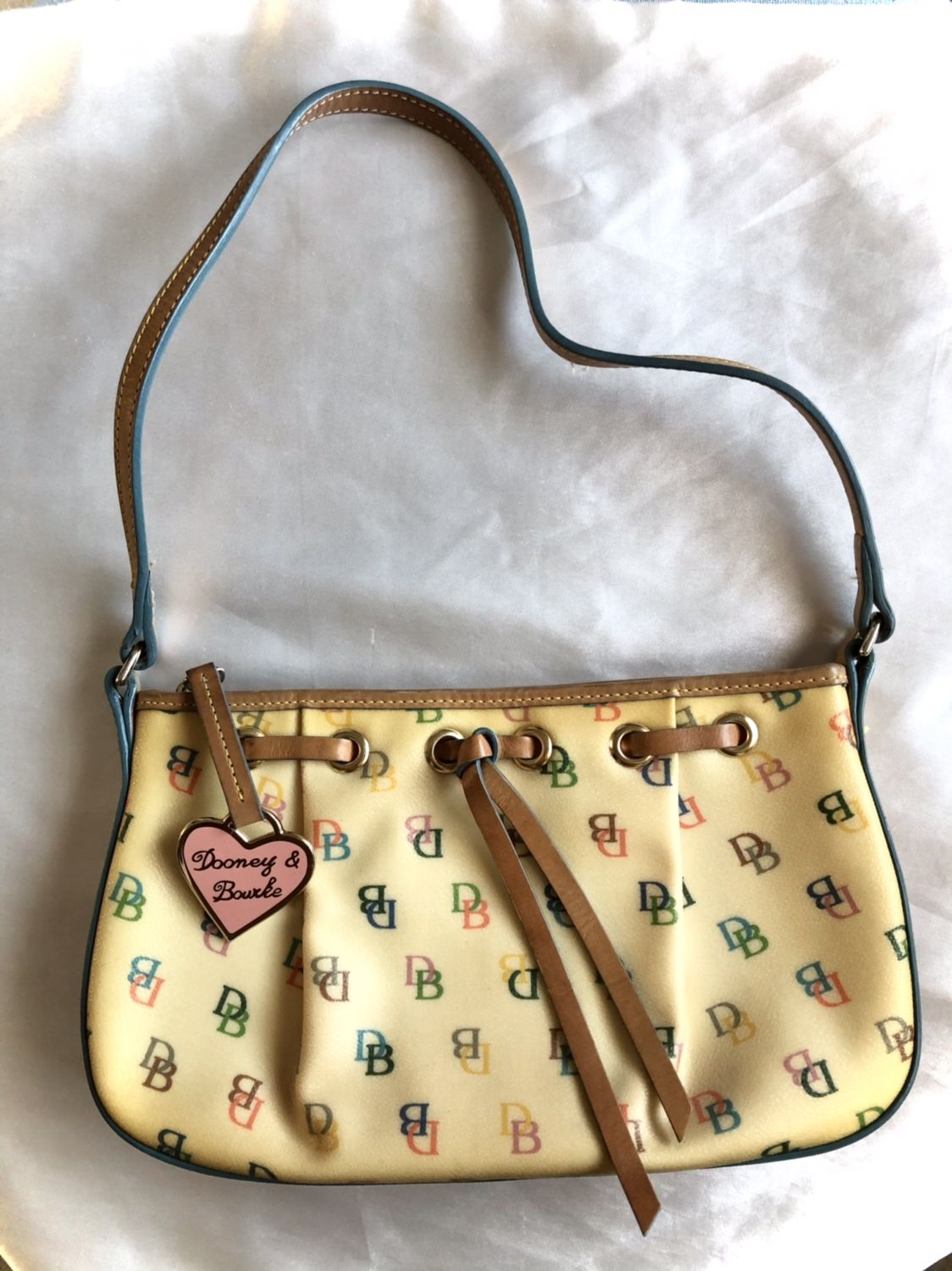 vintage Dooney & Burke rainbow logo purse