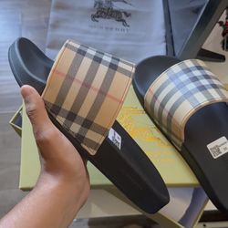 Burberry Sandals Beige Slide