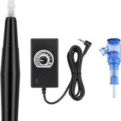 Permanent Makeup Machine Pen with 2pcs Cartridge Needles MicroPigmentation Machine Eyebrow Brow Lamination Pen for Eyebrow Eyeliner Lip Microblading S