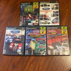 PS2 Ford Racing 2 & 3, NHRA, IHRA, World Championship Poker 
