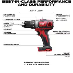 M18 18V Lithium-Ion Cordless 1/2 in. Drill Driver (Tool-Only) 