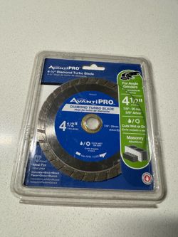 Avanti PRO 4-1/2 inch Diamond Turbo Blade