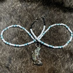 Wire Wrapped Stone Crystal Pendant 