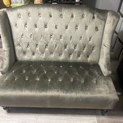 Gray Loveseat 