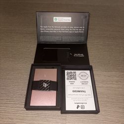 Code 118 Wallet Rose Gold MagSafe Card Holder Minimalist Travel Security Plus Tracking Card