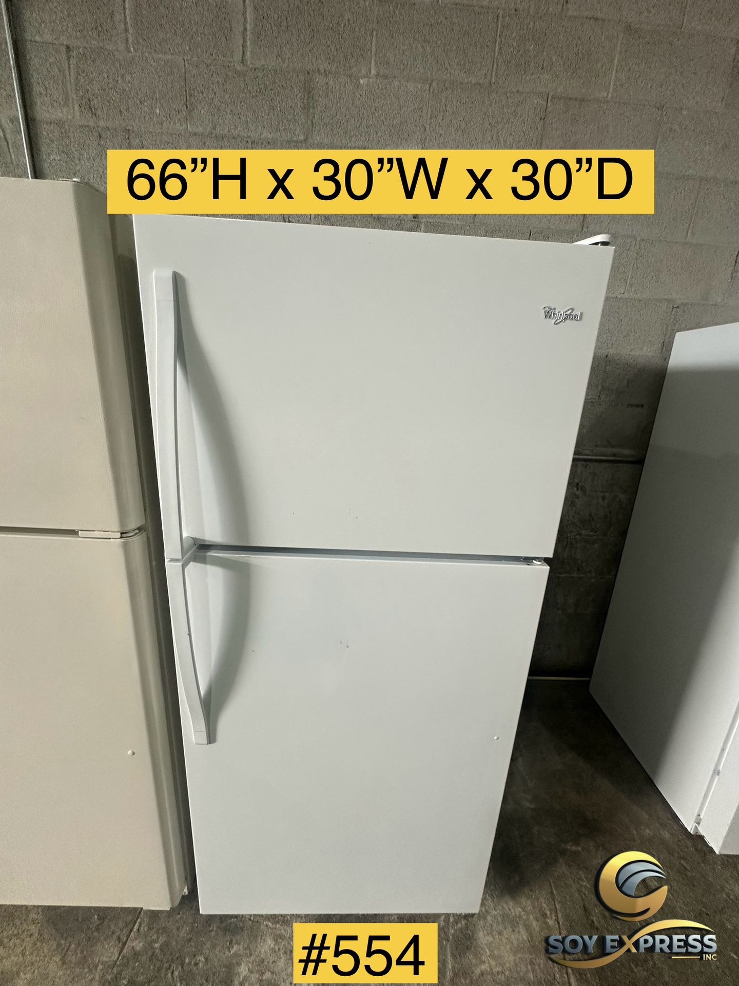 Whirlpool Refrigerator Top And Bottom (#554)