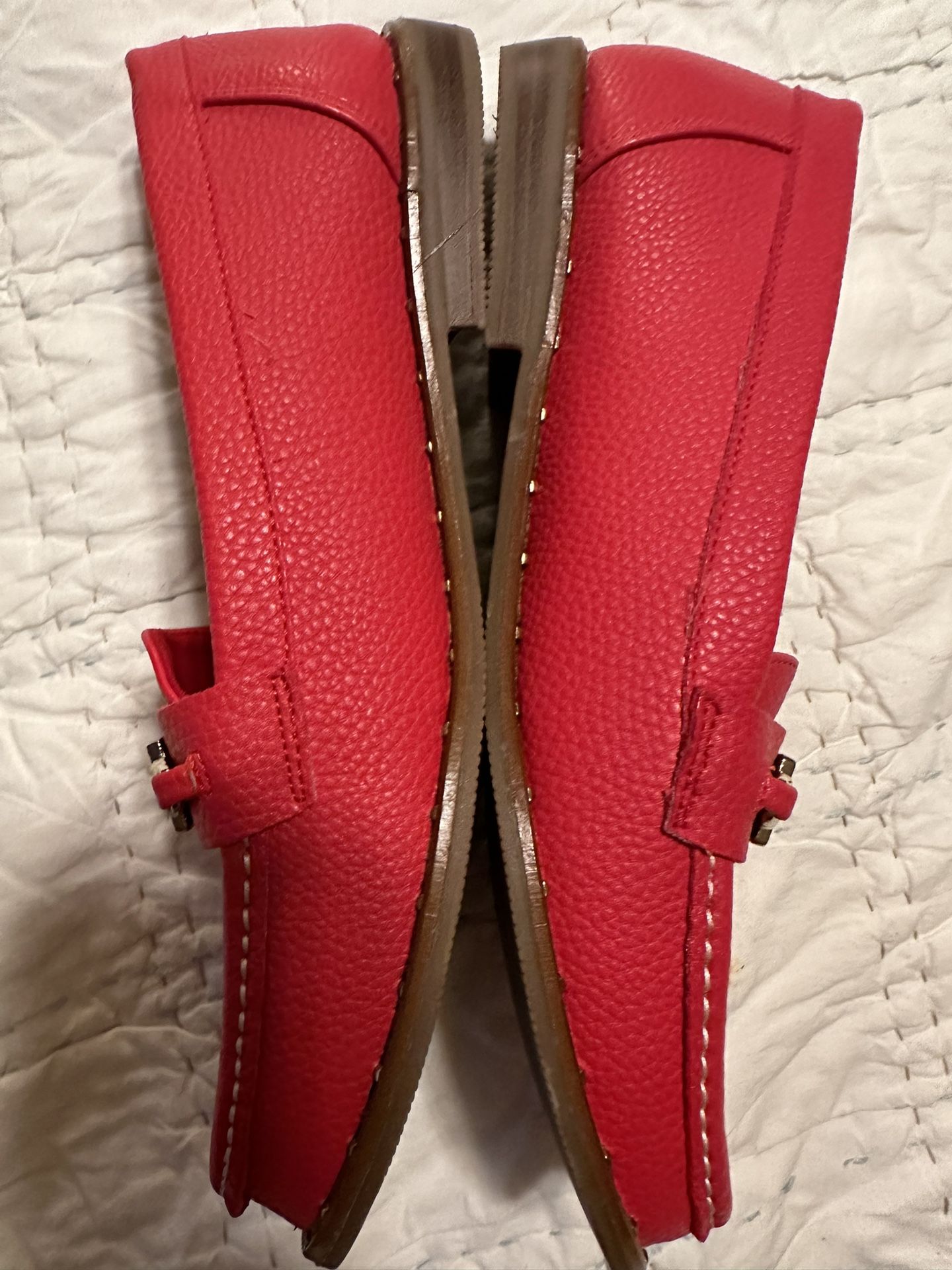 Anne Klein Flat Shoes Red/gold Size 8.5 M