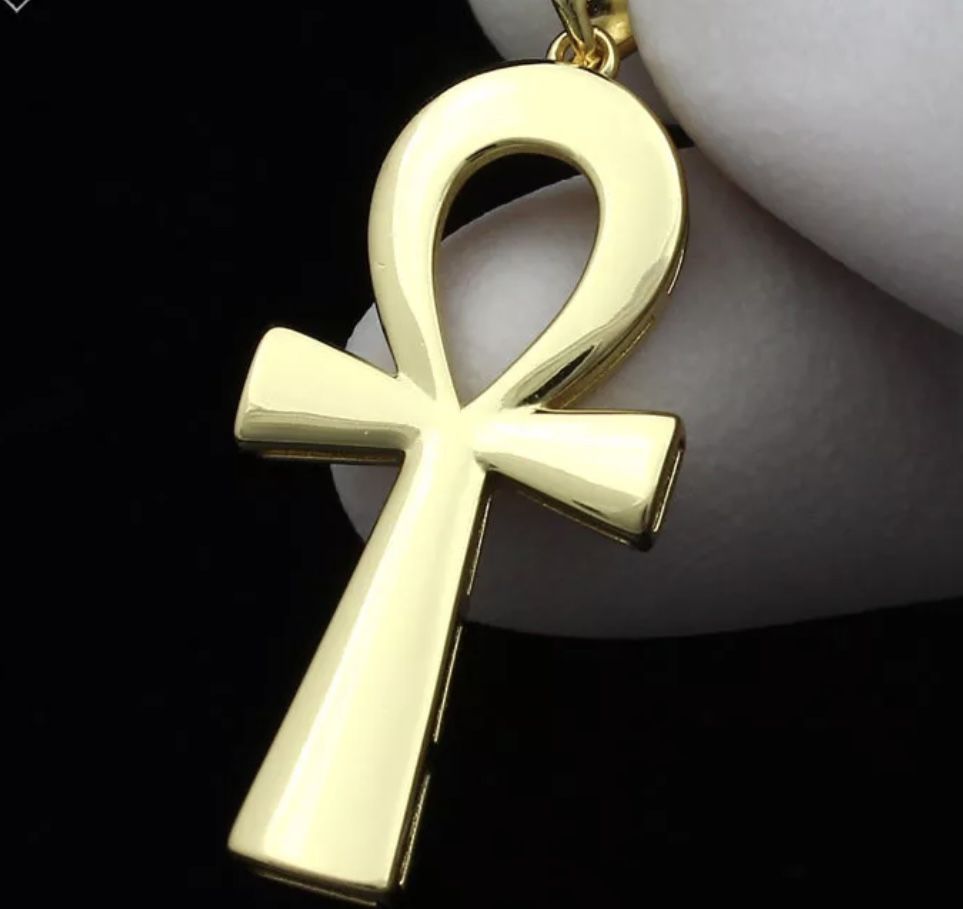 The Key of Eternal Life – 925 Sterling Silver Ankh Pendant, Gold Plated