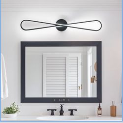 Brand New 1 Black Vanity Modern Led Hardwire Wall Mount