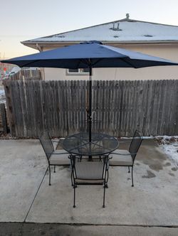 Wrought Iron Outdoor Patio Furniture Set 