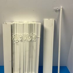 2" Cordless Faux Wood Blind White 21.5x84