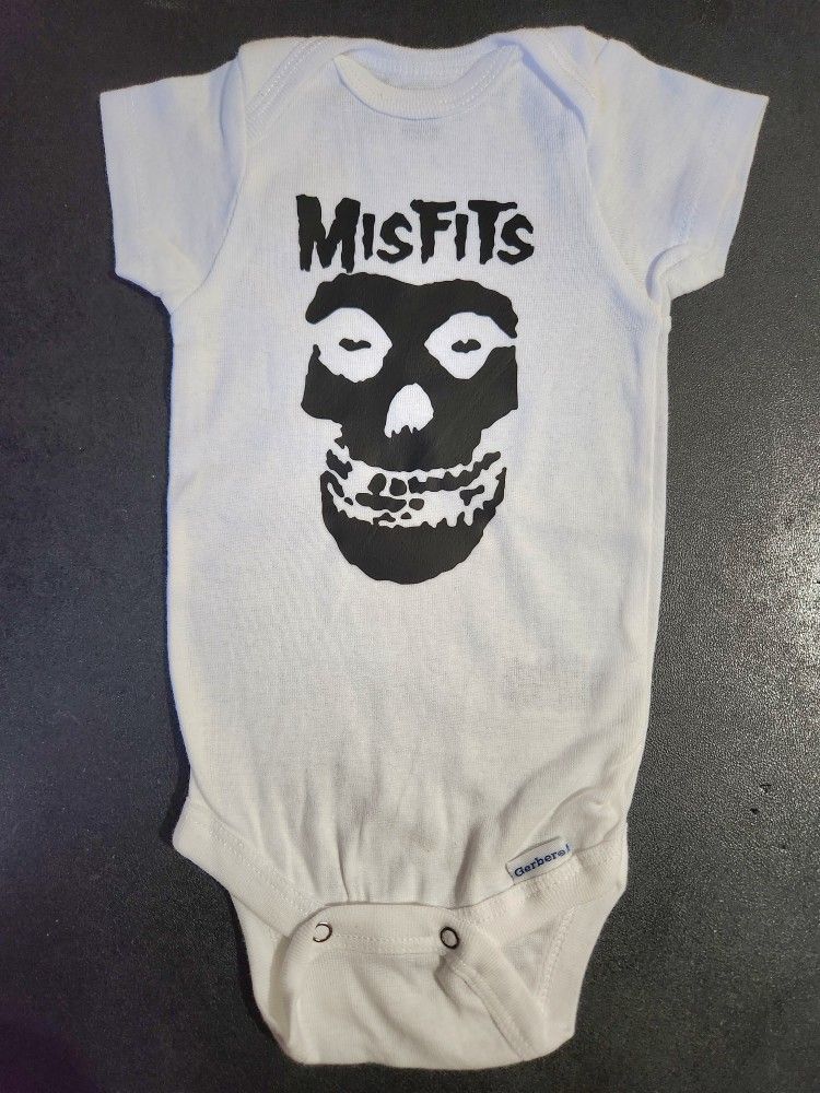 Misfits Baby Band Onesie Onepiece Bodysuit 0-3 Months Brand New
