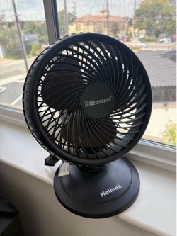 Holmes Blizzard Personal Desk Fan – 2-Speed, Adjustable Tilt – Works Great