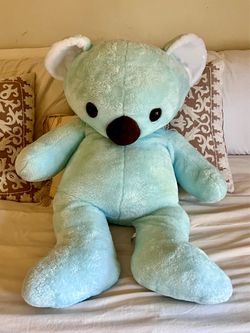 Large Blue Toy Factory Stuffed Bear – Brand New/Never Used – $40
