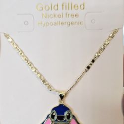 Stitch Gold Plated Necklace