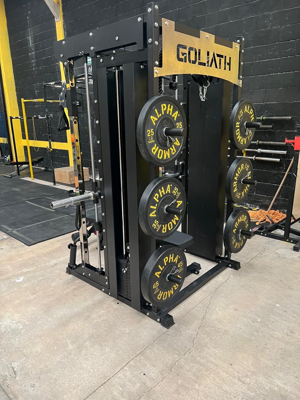 Smith Machine , Squat Rack , Bench Press , Leg Press , Pulley System Machine For Your Weights