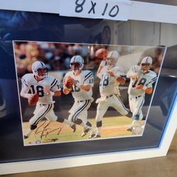Peyton Manning 8x10 Signed Steiner Authenticity