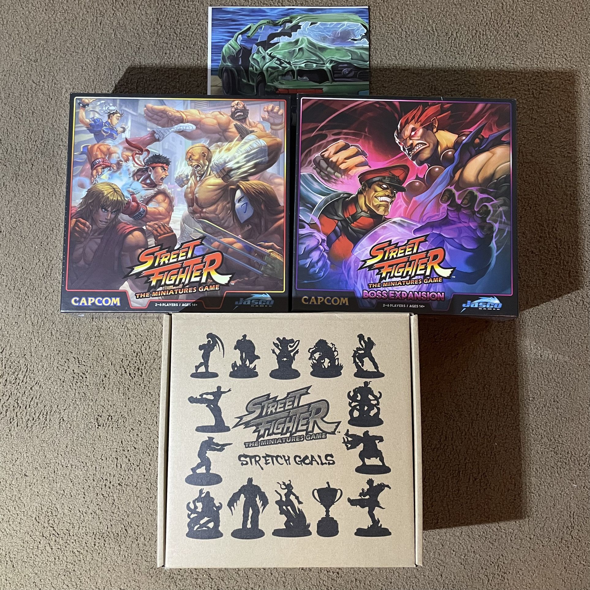 New STREET FIGHTER The Miniatures Game Delixe Pledge KickStarter Exclusive + Stretch Goals From Capcom And Jasco Games