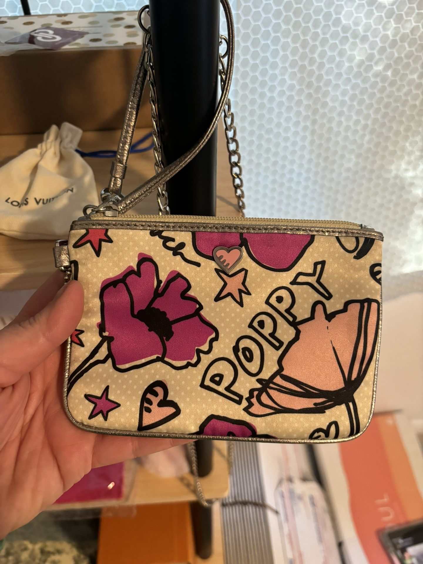 Coach Poppy Wristlet 