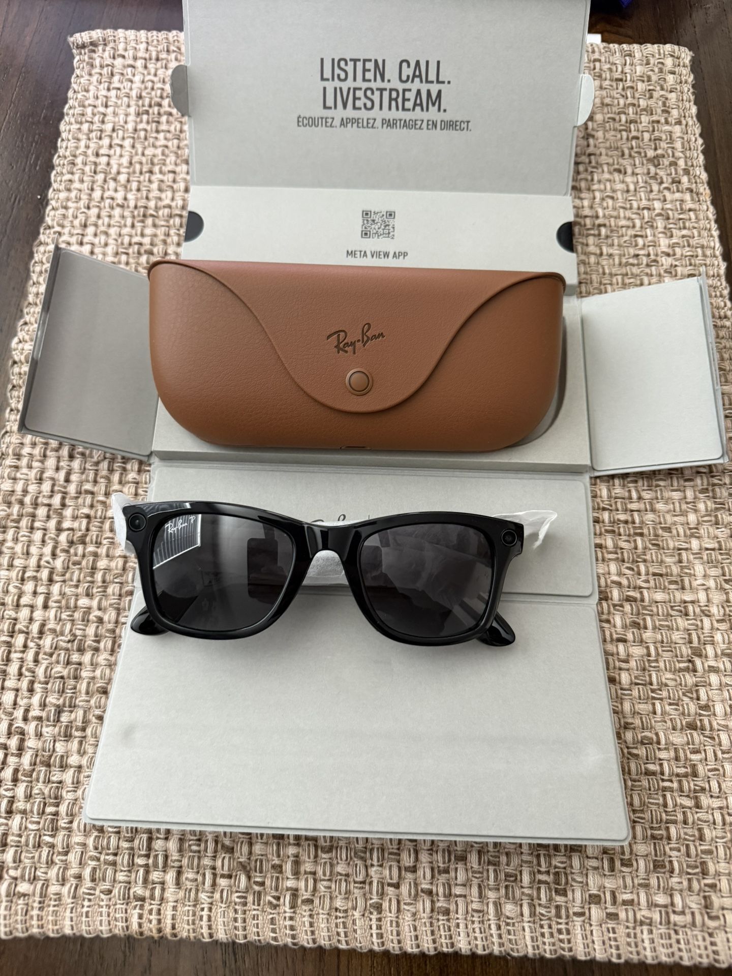 RayBan Meta Shinny black Sunglasses