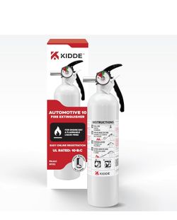 Kidde Fire Extinguisher for Vehicles, Cars, Trucks, Single-Use 10BC