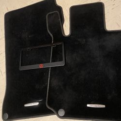 Mercedes Benz Floor Mats With License Plate Frame 
