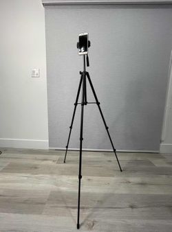 UBeesize Phone Tripod, 51" Adjustable Travel Video Tripod Stand with Cell Phone Mount Holder & Smartphone Bluetooth