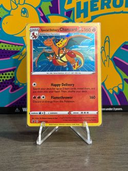 Pokémon TCG Special Delivery Charizard SWSH075 Holo Black Star NM