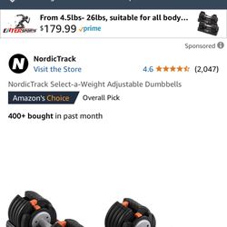 Nordic Adjustable Dumbbells 