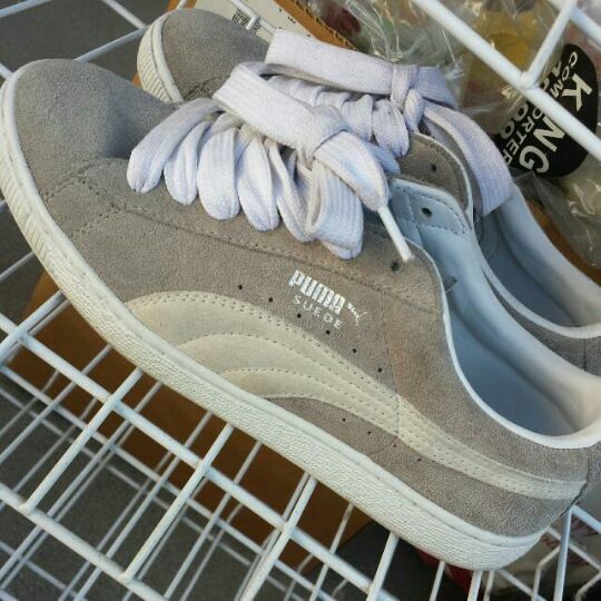 Grey Puma Suede