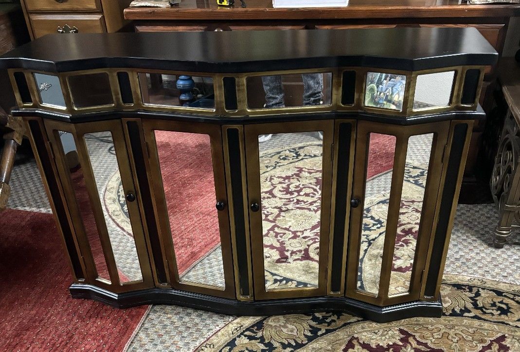 Mirror Console Cabinet 