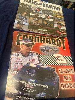 2 DALE EARNHARDT SR. #3 NASCAR 2001 16 Month Calendar STARLINE 12"X12"New