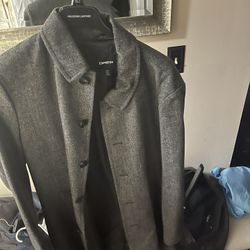 Express Wool-Blend Topcoat (XL) — Like New never Worn