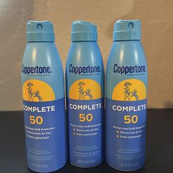 Coppertone Complete Sunscreen UvA Protection 50