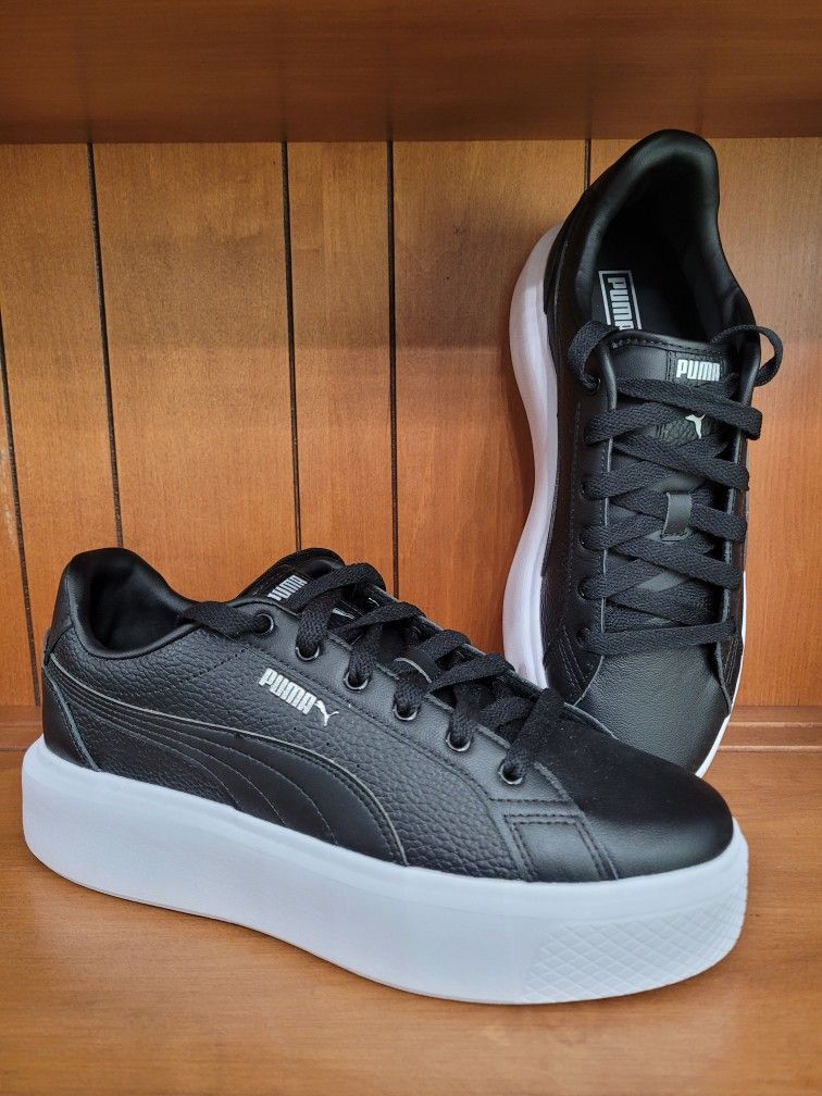 PUMA Women's StackedSneakers Black Puma black 9.5