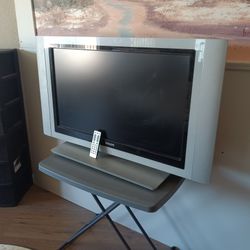 Television With Remote 