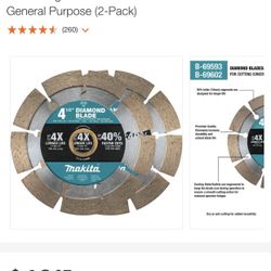 2pack Dimond Blade 4 1/2”
