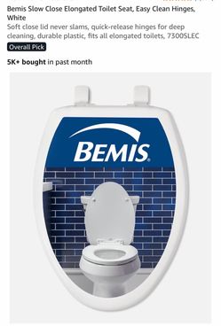 Mayfair and Bemis Slow Close Elongated Toilet Seat White